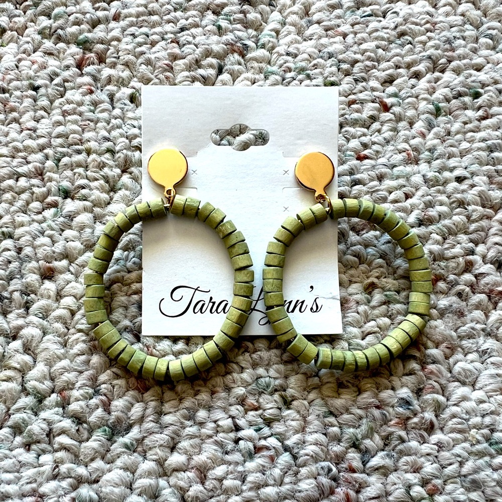 BRAND NEW Nature Walk Earrings - Olive